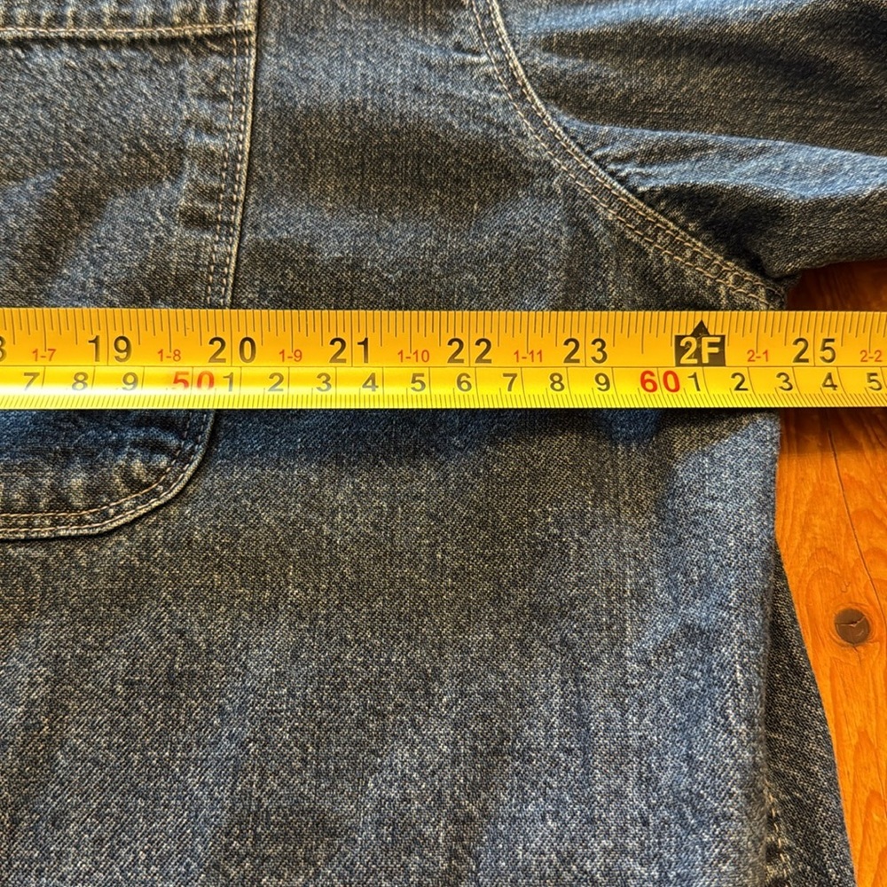 Eddie Bauer Dark Blue Denim Button-Down Shirt - Picture 5 of 7